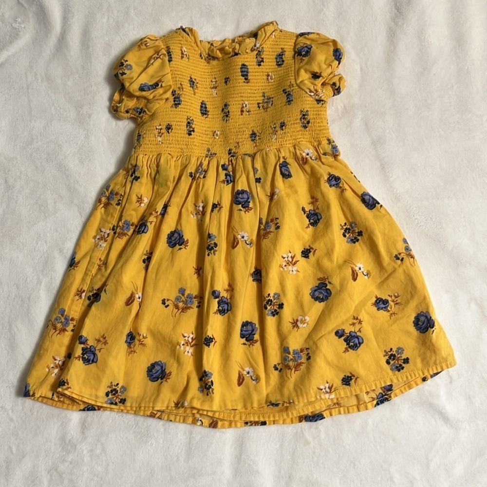 Janie and Jack The Hannah Floral Smocked Dress - Picture 5 of 11